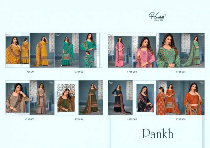 Harshit Pankh Latest Casual Wear Printed Cambric Cotton Designer Dress Material